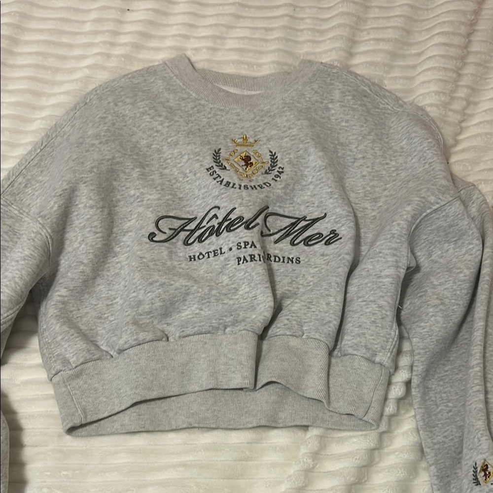Abercrombie & Fitch Gray Sweatshirt